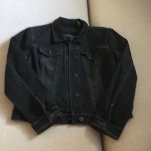 New York & Company Womens black denim jacket